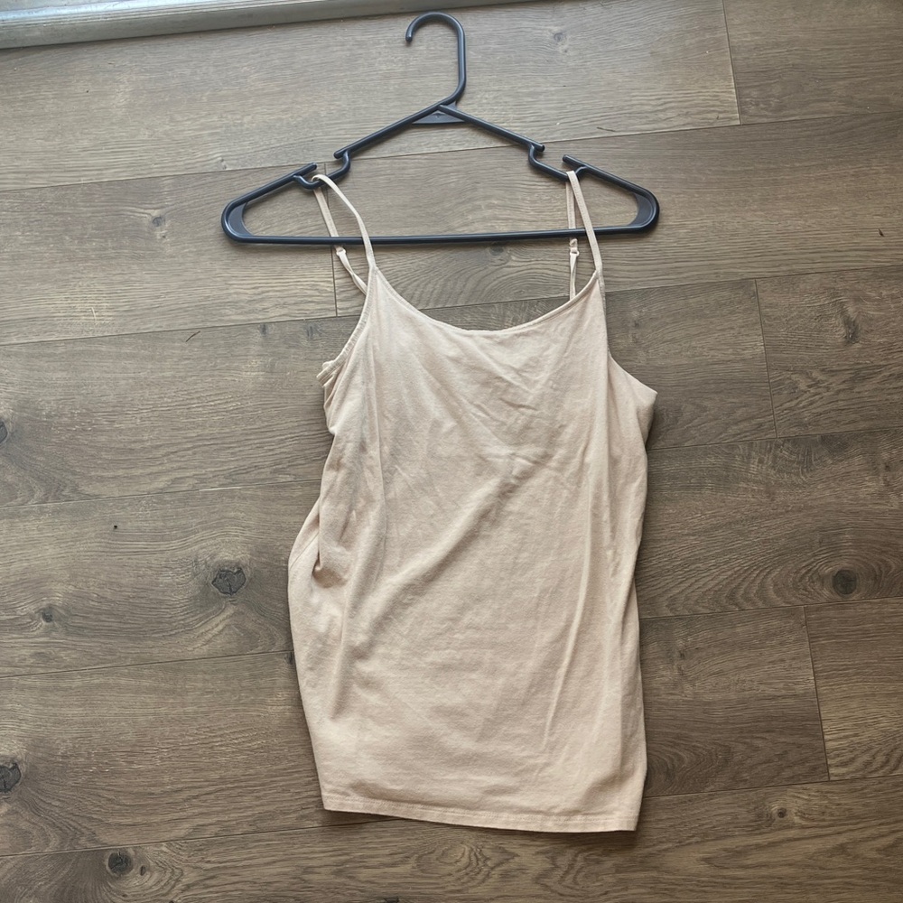 Women's Cream Spaghetti Strap Top